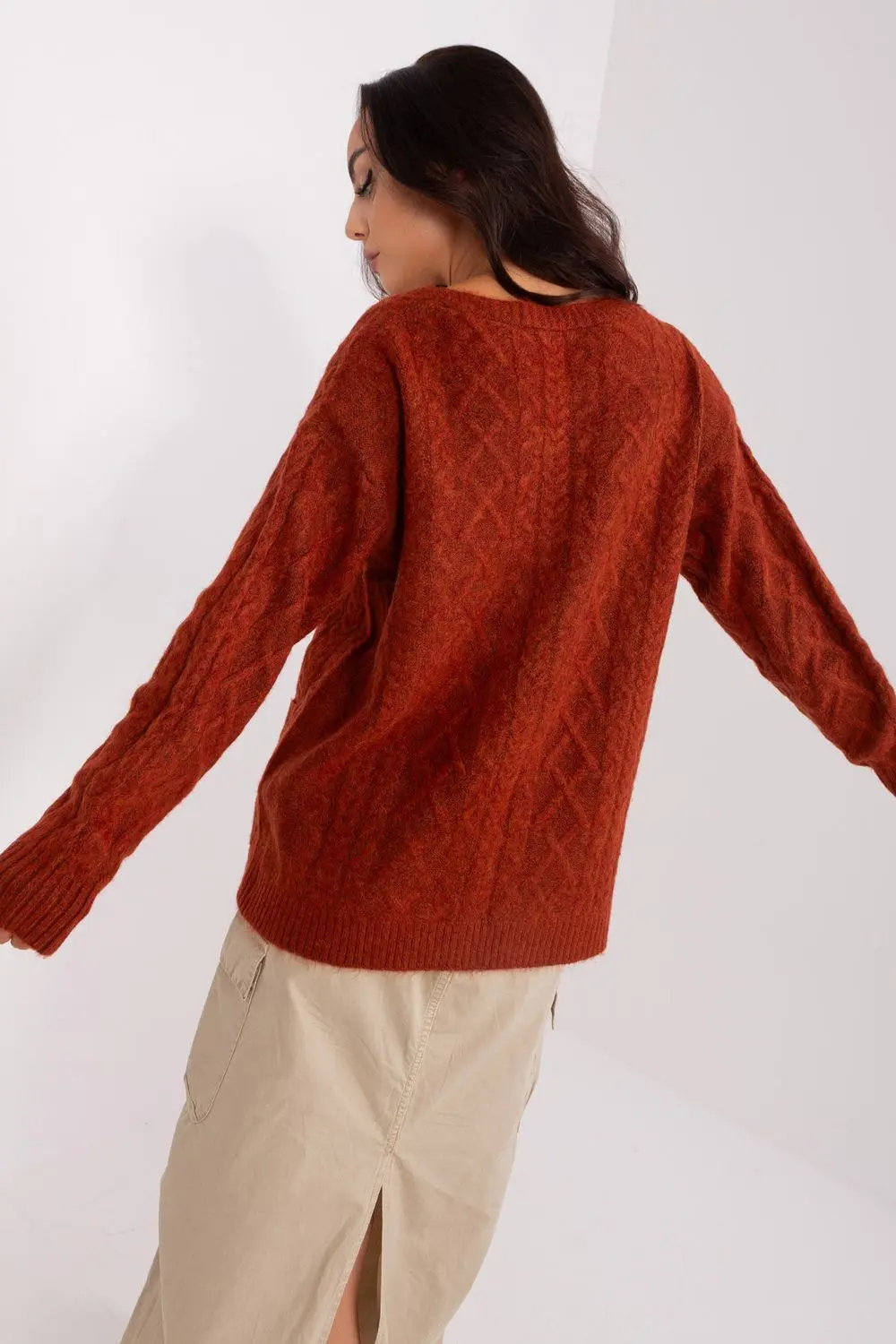 Cardigan orange – Image 3