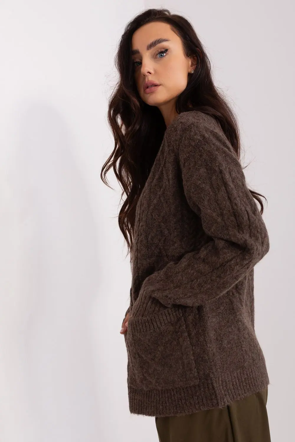 Cardigan brun – Image 2