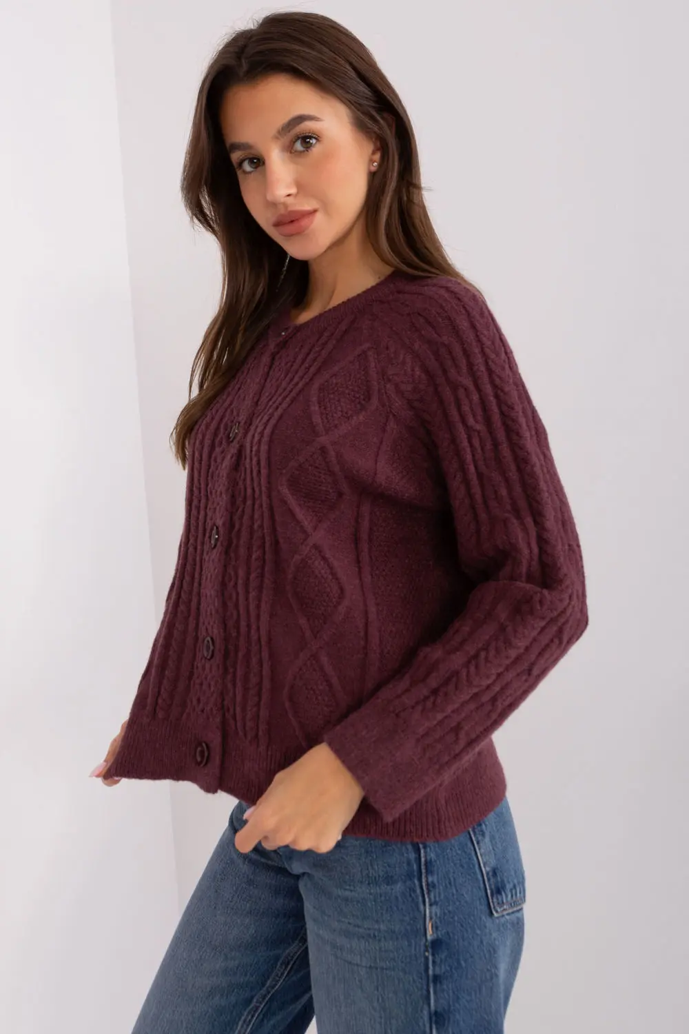 Cardigan violet – Image 2