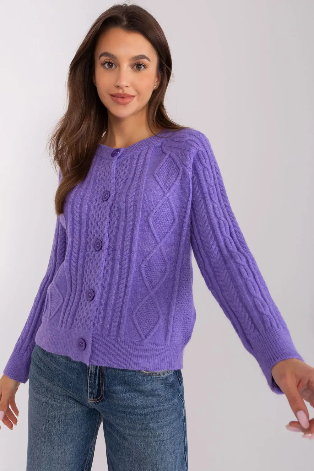 Cardigan violet