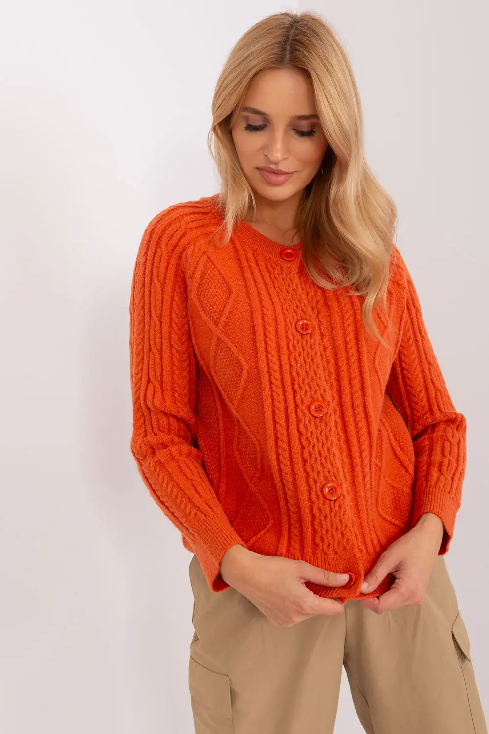 Cardigan orange